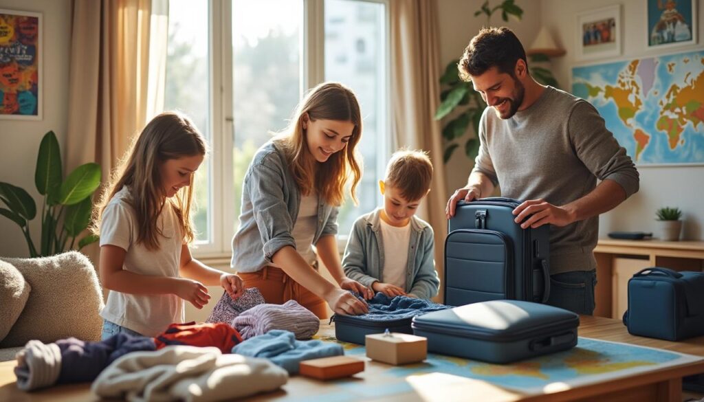 découvrez des conseils pratiques pour voyager léger en famille avec enfants : organisation, choix des bagages et astuces pour faciliter vos déplacements, tout en emportant l’essentiel.